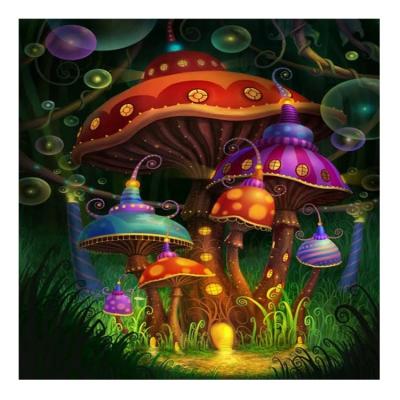 China Ever Time Diamond Painting Mushroom Bubble Artwork 5D DIY Handmade Full Square Drill Decor 3F2065 Various Sizes Available for sale