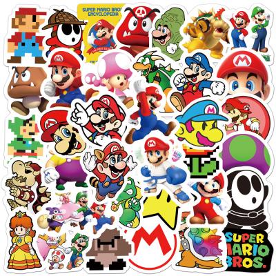 China 50PCS Mario Guitar Skateboard Suitcase Decal Puppy Animal Sticker Waterproof+Eco-friendly Vans Stickers For Scrapbooking Laptop for sale