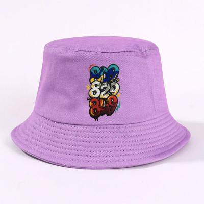 China Custom Character 2021 Wholesale Cotton Logo Embroidery Bucket Hats Fisherman Women Bucket Hat for sale