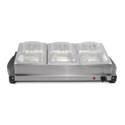 China Hot STAINLESS STEEL Restaurant Food Warmer Serving Silver Stainless Steel Electric Buffet Food Warmers for sale