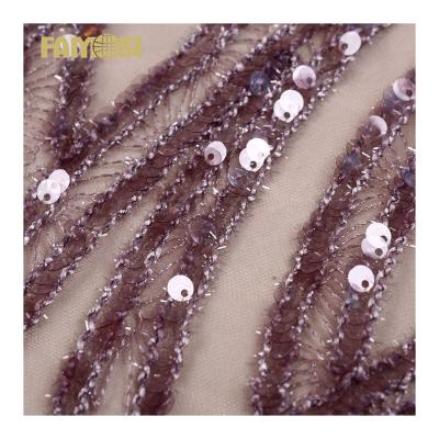 China Other French Africa Lace Fabric 2022 Sequin Sheer Embroidery Mesh Lace Fabric Material For Dress Dresses for sale