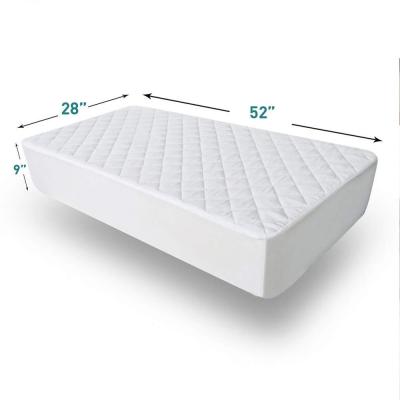 China Premium Quilted Waterproof Baby Crib Mattress Cover Protector 2 PACKS Hypoallergenic for sale