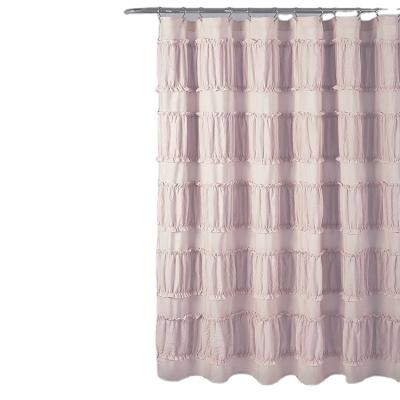 China Sustainable Shower Curtain Set With 12 Hooks Shower Curtain Modern Bathroom for sale