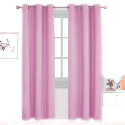 China Thermal Insulated Blackout Grommet Blackout Bedroom Ready Made Curtains For Living Room Cafe Hotel for sale