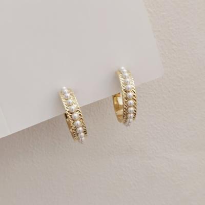 China FASHIONABLE Stock Earrings Hyacinth In Small Circle Around Zircon No Ear Hole Patched Vintage Earrings for sale