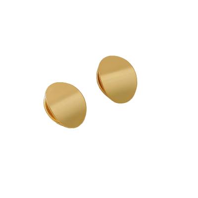 China Fashion Trendy Hyacinth Minimalist Metal Geometric Earrings Personality Stud Earrings for sale