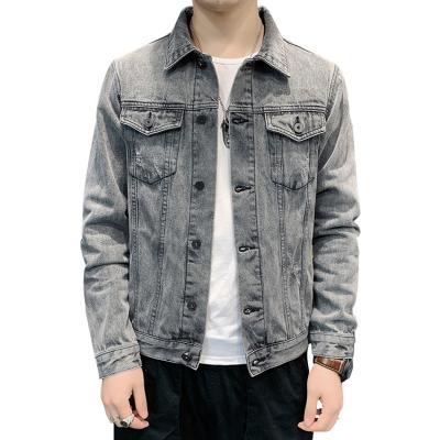 China Wholesale Plus Size Men's Jeans Jackets Plain Denim Jacket for sale