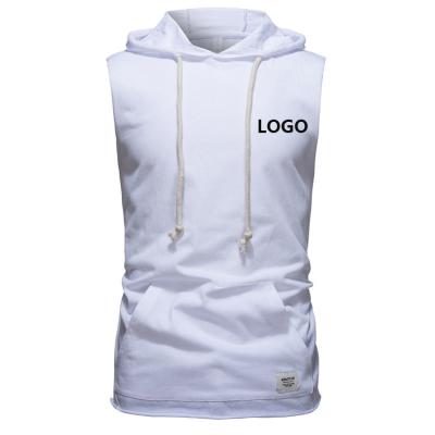 China QUICK DRY Summer Sports Vest Sleeveless For Men Custom Made Mens Vest With Hood for sale