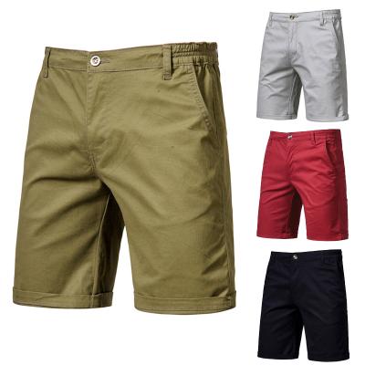 China Anti-Wrinkle Men's Golf Dress Shorts Flat Front Lightweight Cotton Twill Cargo Casual Solid Stretch Short Chino Pants for sale