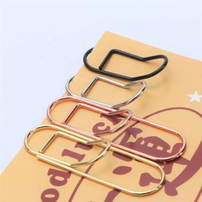 China Factory Wholesale Process YS1006d Stainless Gold Plated Iron Wire Silver Plated Pen Holder Clips Pencils For Clipboard for sale