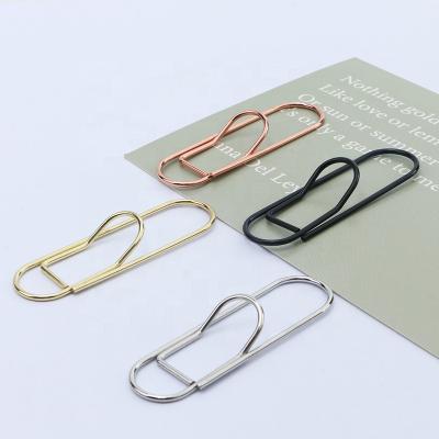 China Wholesale Stainless Process YS1006e Wire Gold Stainless Iron Pencil Pen Holder Clips Metal Plated Paper Clips For Clipboard for sale