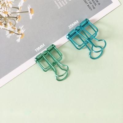 China Anticorrosive fast delivery YS0501 in stock assorted core green steel wire office collection metal binder clips for sale