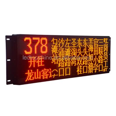 China Outdoor bus station led display screen for bus stop led display show destination for each stop for sale