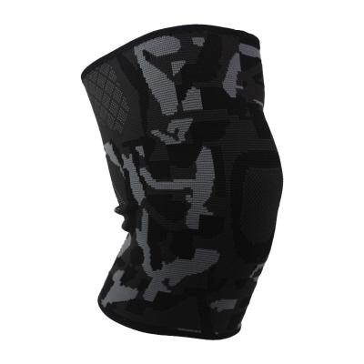 China Universal Nylon Knitted Basketball Knee Brace for Running Volleyball Mountaineering Sports Safety Knee Retraining Breathable Sleeves for sale