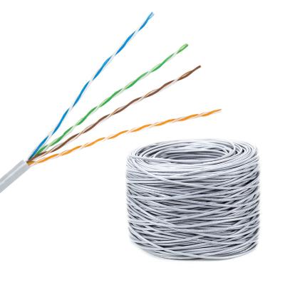 China Indoor High Speed ​​CCA Cat5e Lan Cable Pair UTP Cable 5.2mm 25AWG CCA 1000ft for sale