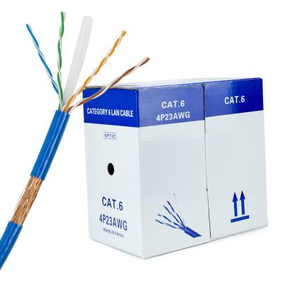 China High quality armored CCA CCA aico cable sftp cat6 cable 23awg 305m manufacturercable box for sale