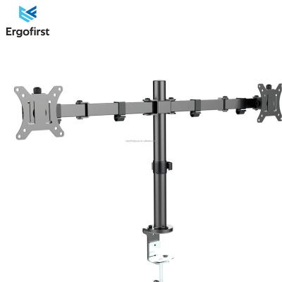 China Steel Led Gaming Monitor Arm Laptop Tablet Screen Mount Dual Clamp Monitor Arm Wall Mount Sword Top Repair Bracket for sale