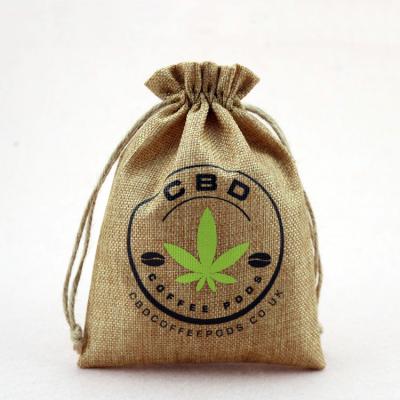 China Eco Friendly Wholesale Custom Burlap Gift Pouch Drawstring Jute Bags for sale