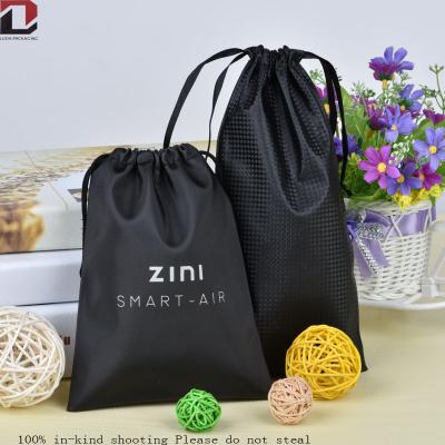 China Recyclable Drawstring PU Leather Bag Cosmetic Pouch For Gift for sale