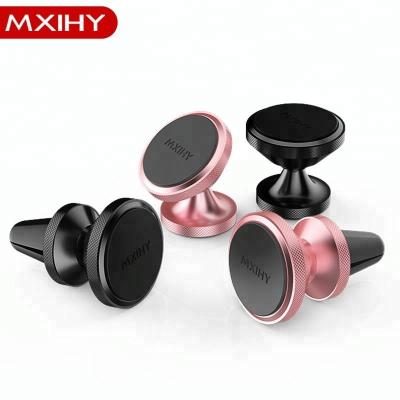 China Custom High Quality Adjustable LOGO Magnetic Metal Metal Phone Holder Mobile Cell Phone Car Phone Holder for sale