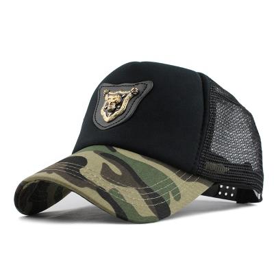 China breathable & Camouflage Mesh Waterproof Outdoor Trucker Hat Casual Hat For Unisex-Adult for sale