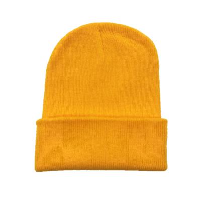 China 100%acrylic Winter Beanie Hats Women And Men JOINT Beanie Knitted Hat Warm Beanie Custom Hats for sale