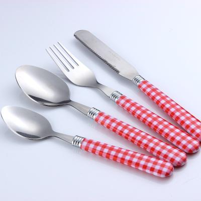 China Sustainable High Quality 4 Pcs Cutlery Set Stainless Steel Flatware Set 24pcs Stainless Steel Dinnerware Set For Home Restaurant Hotel for sale