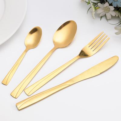 China 2020 New Arrival Rainbow Flatware Stainless Steel Sustainable Wedding Cutlery for sale