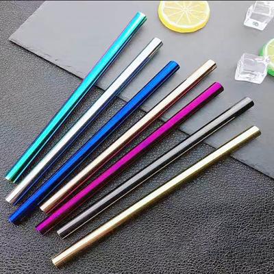 China 2020 Colorful Reusable Portable Reusable Metal Stainless Steel Drinking Straw Sustainable for sale