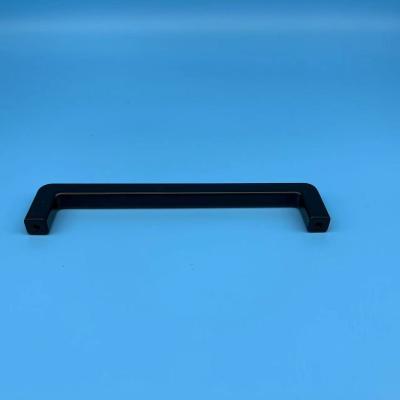 China Factory Direct Zinc Alloy Modern Cabinet Door Pull Handles Black Wardrobe Handle for sale