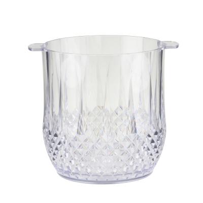 China Large Capacity Viable High Quality Smooth Wine Beer Wine Cooler PC Plastic Ice Bucket for sale