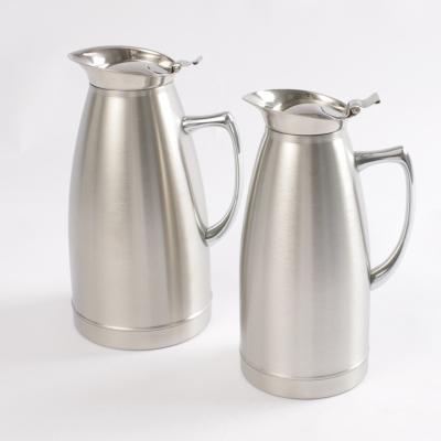 China Hotel Household Stainless Steel Vacuum Serving Serviceable Pot Polished Mirror Light Kettle for sale