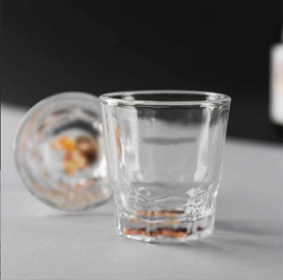 China Drop Resistant Old Fashioned Crystal Cup Whiskey Glass Set Whiskey Wine Glasses With Thick Bottom for sale