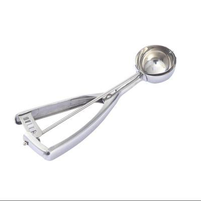 China New viable 304 stainless steel thick ice cream scoop ice cream fruit scooper for sale