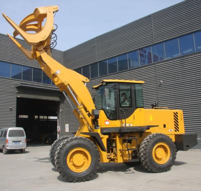 China Cultivate 3 Ton Multifunctional Grasping Machine Wood grapple wheel loader on sale for sale