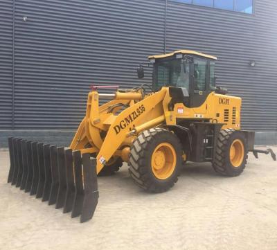 China Farms Land Travel Machinery Compact Mini Zl 936 3 Ton Wheel Loader With Grab Shaft Bucket for sale