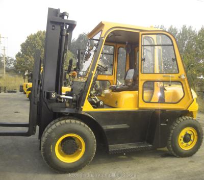 China Construction worksÂ   Brand New Forklift 2.5 Ton Cabin Diesel Heater, Isuzu Japan Engine, Triplex Mast, Solid Tires for sale