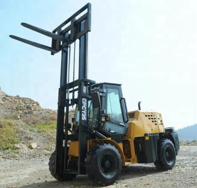 China Construction worksÂ   1.5 To 6 Ton 4x4 Rough Terrain Forklift CPCY35 All Terrain Diesel Forklift for sale