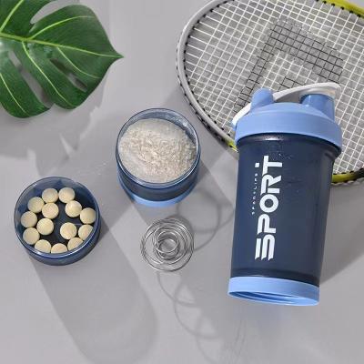 China MAIMAI Stocked Personalized Logo Custom Plastic Metal Mixing Ball Gym Bpa Free Tritan Shaker Bottle Protein With for sale