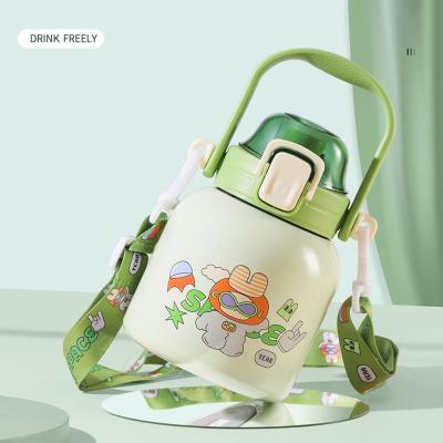 China New Design Sublimation Kids Vacuum Stocked Hot Selling Mug Drinking Cute 316 Stainless Steel Kids Lovely Water Bottle For School for sale