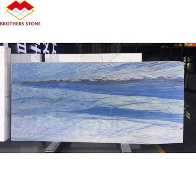 China Modern Wholesale Blue Azul Macaubas Marble Slabs and White Marble Veneer Lava Rocks Stone Veneer Tiles for sale