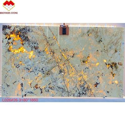 China Backlit Onyx Marble From Brazil Modern Luxury Stone Patagoina Pandora Translucent Jade Onyx For Wall Background White for sale