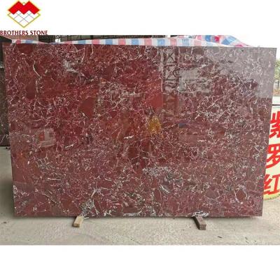 China Rosso Levanto Modern Red Marble Flooring Good Price Marble Border Designs for sale