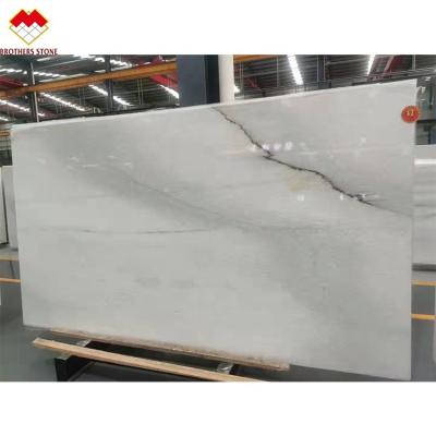 China Gray Grains Marble Slabs Wooden Polished Modern White Veins Colombia White Marble Stone Flooring Tiles for sale