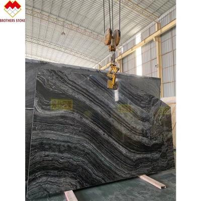 China Modern Black Black Antique Alibaba Wooden Marble Forest Jurassic Stone Wall Tiles for sale