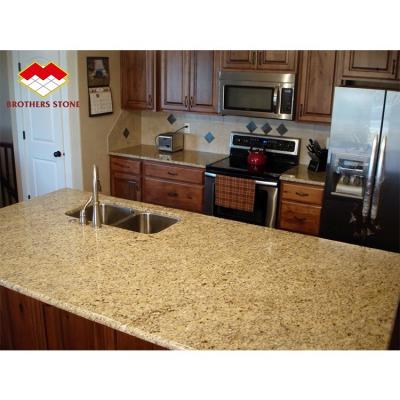 China China Modern Quarry Chrysanthemum Sesame Yellow Granite Slab Yellow Gold Granite Countertops for sale