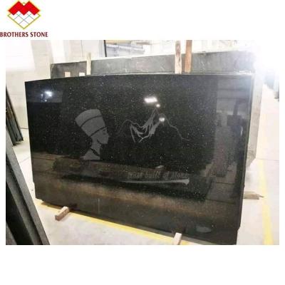 China Modern High Polished Black Indian Galaxy Granite Tiles Wholesale Prices For Vanity Tops And Countertops for sale