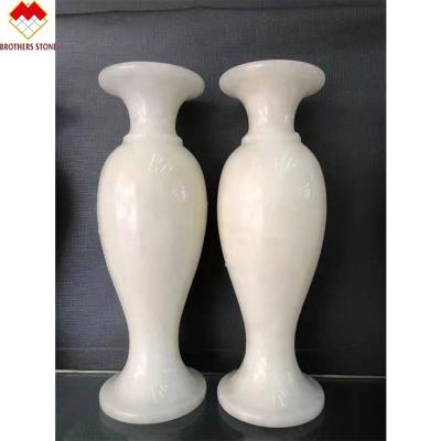 China China Modern Classic Stone Style Small Flower Vase Onyx In Stock Marble Vase For Decoration for sale