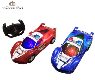 China 2020 New RC Hobby Kids Electric Car Toys 1:18 Scale RC Police Car High Speed ​​RC 4 Channels Toys Drift RC Police Remote Control Racing Car for sale