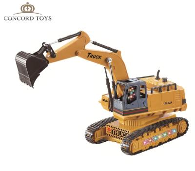 China RC Model 2019 New 2.4GHz 8CH RC Excavator Toys Simulation Remote Control Engineering RC Truck 1:14 Scale RC Truck Toys Gifts for sale